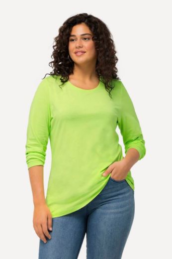 Plus size veliki brojevi Majica dugi rukavi okrugli izrez za punije