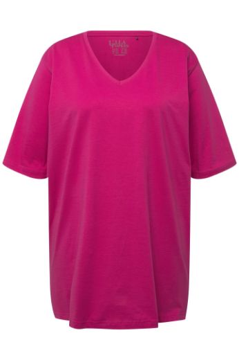 Plus size veliki brojevi Majica V izrez Basic za punije