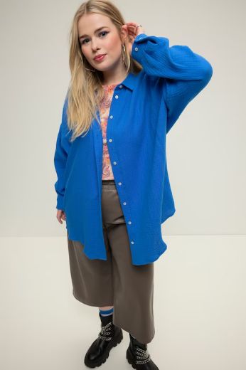 Plus size veliki brojevi Bluza na kopčanje za punije