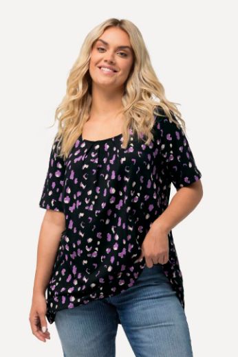 Plus size veliki brojevi Majica A kroja kratkih rukava za punije