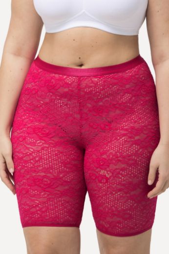 Plus size veliki brojevi Tajice biciklističke mrežaste od čipke za punije