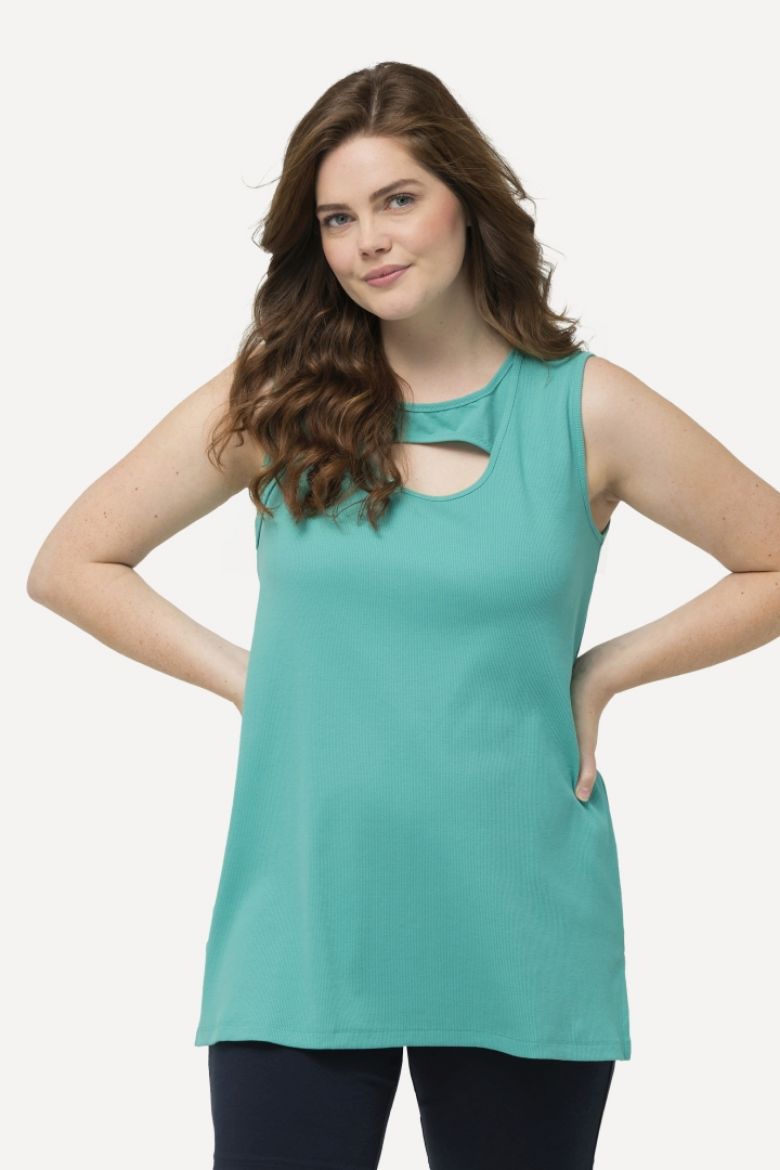 Plus size veliki brojevi Majica bez rukava s otvorom za punije