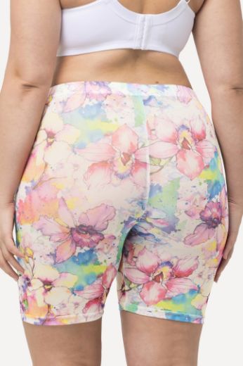 Plus size veliki brojevi Tajice biciklističke cvjetnog printa za punije