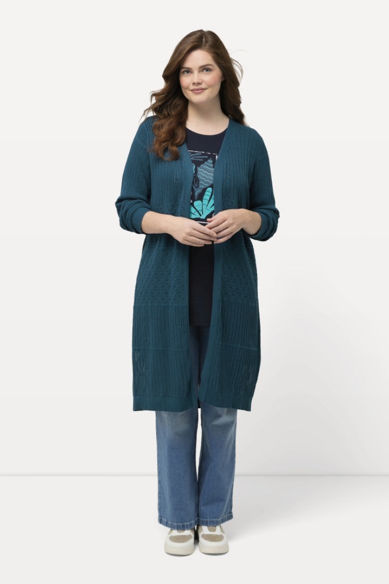 Plus size veliki brojevi Kardigan dužeg kroja za punije