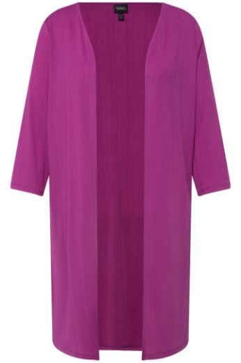 Plus size veliki brojevi Kardigan lagani dužeg kroja s 3/4 rukavima za punije