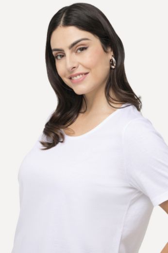 Plus size veliki brojevi Majica kratkih rukava okruglog ovratnika za punije
