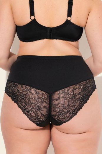 Plus size veliki brojevi Gaćice Midi s dodatkom ukrasne čipke 2 komada za punije
