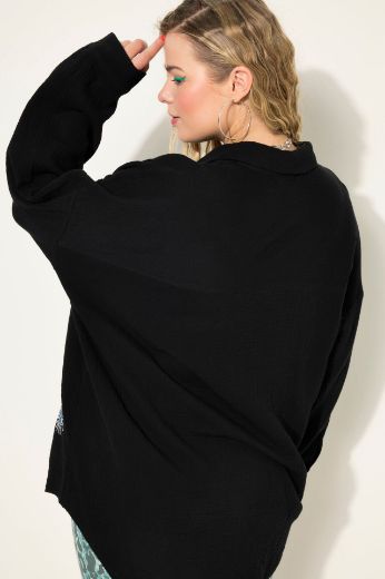 Plus size veliki brojevi Bluza dugih rukava s motivom oka za punije