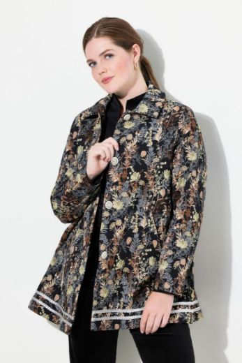 Plus size veliki brojevi Sako elegantni  cvjetnog uzorka za punije