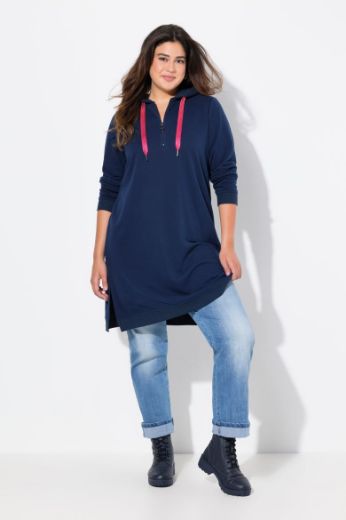 Plus size veliki brojevi Haljina dugih rukava s kapuljačom za punije