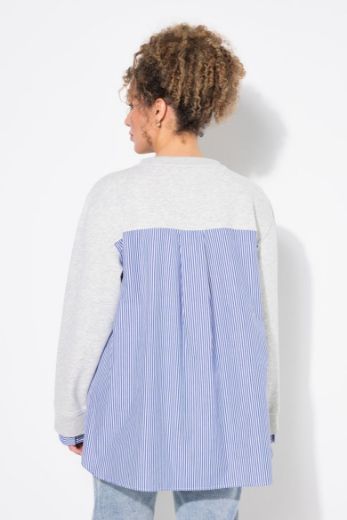 Plus size veliki brojevi Majica dugih rukava V ovratnika za punije