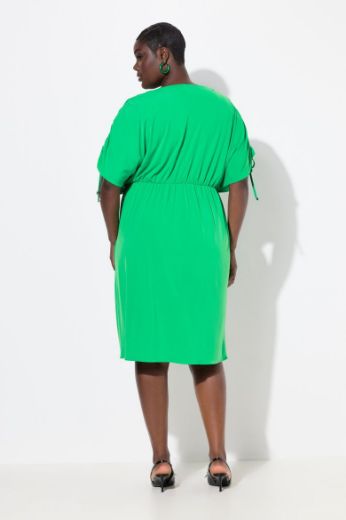 Plus size veliki brojevi Haljina svečana midi V ovratnika za punije