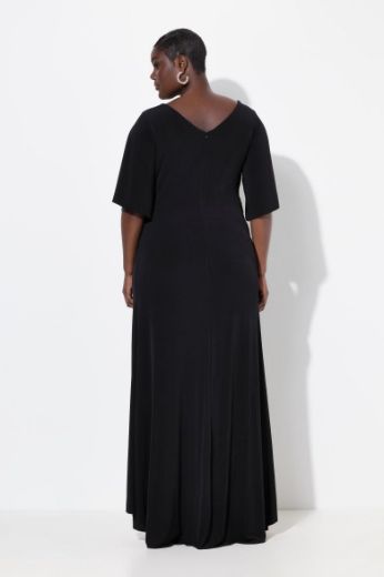 Plus size veliki brojevi Haljina svečana maxi V ovratnika za punije