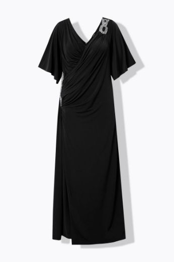 Plus size veliki brojevi Haljina svečana maxi V ovratnika za punije