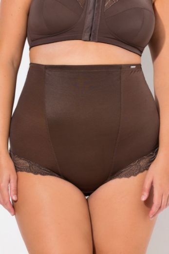 Plus size veliki brojevi Gaće stezne visokog struka s dodatkom čipke za punije