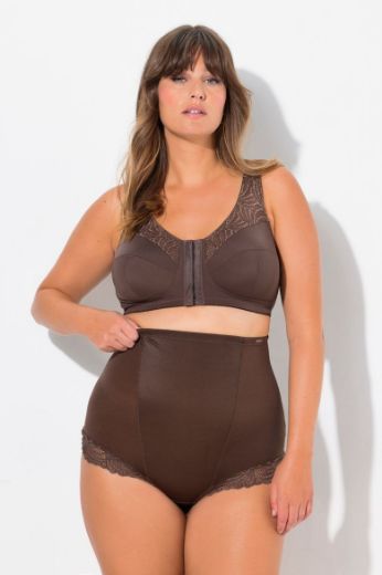 Plus size veliki brojevi Gaće stezne visokog struka s dodatkom čipke za punije