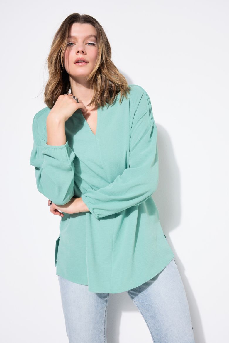 Plus size veliki brojevi Bluza 3/4 rukava A kroja za punije