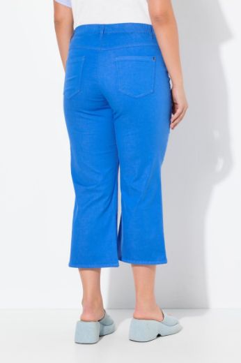 Plus size veliki brojevi Traperice skraćenih širokih nogavica za punije