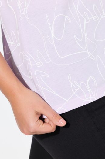 Plus size veliki brojevi Majica kratkih rukava V ovratnika za punije