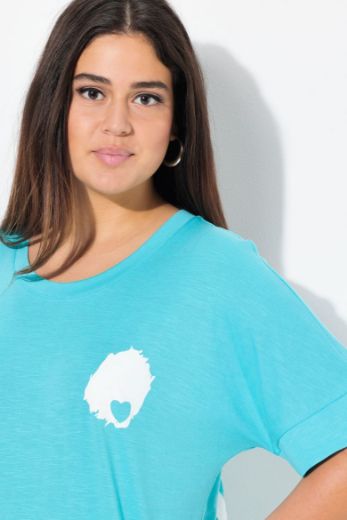 Plus size veliki brojevi Majica kratkih rukava dužeg kroja za punije