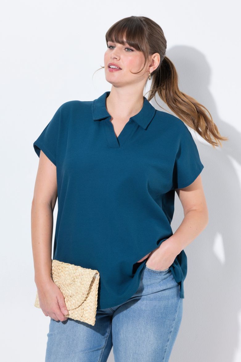 Plus size veliki brojevi Majica Polo za punije