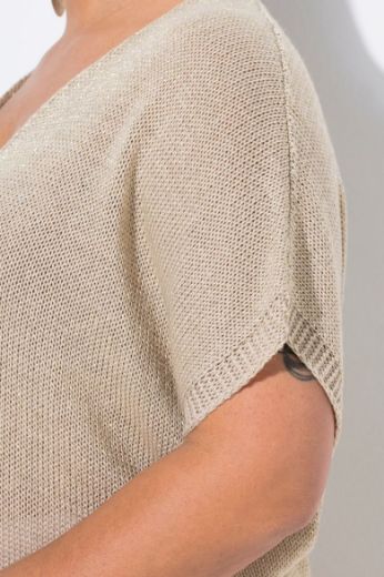 Plus size veliki brojevi Majica kratkih rukava pletena za punije