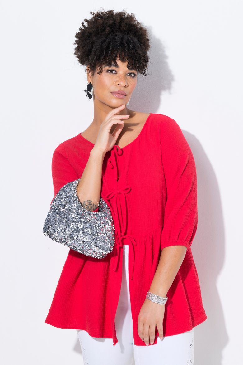 Plus size veliki brojevi Bluza od musina za punije