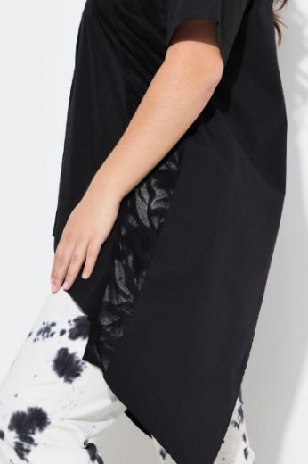 Plus size veliki brojevi Bluza s dodatkom ukrasne čipke za punije