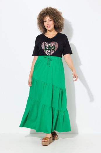 Plus size veliki brojevi Suknja na volane A kroja za punije