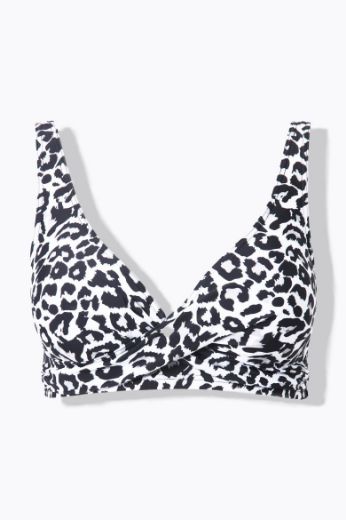Plus size veliki brojevi Kupaći kostim   gornji dio s uzorkom leoparda za punije