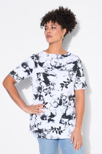Plus size veliki brojevi Majica cvjetni print za punije