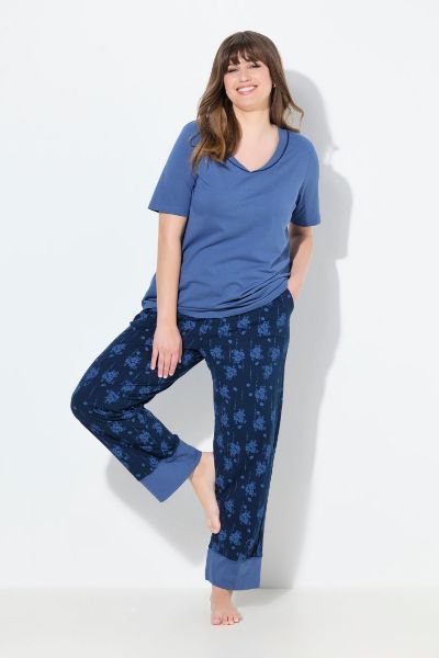 Veliki brojevi Pidžama kratkih rukava i dugih nogavica moda za punije