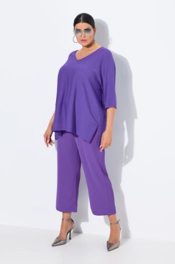 Plus size veliki brojevi Hlače ravnog kroja nogavica s vezanjem u struku za punije