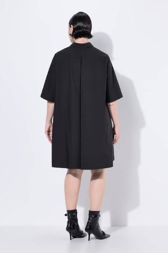 Plus size veliki brojevi Haljina midi kratkih  rukava A kroja za punije