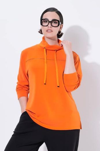 Plus size veliki brojevi Majica s vezanjem na ovratniku za punije