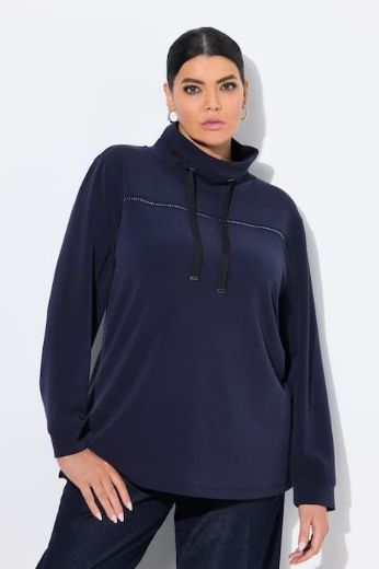 Plus size veliki brojevi Majica s vezanjem na ovratniku za punije