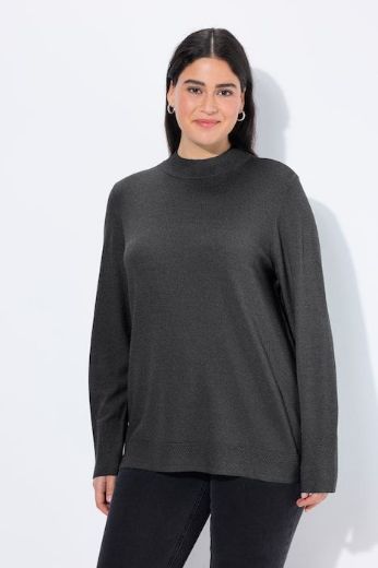 Plus size veliki brojevi Pulover povišenog ovratnika za punije