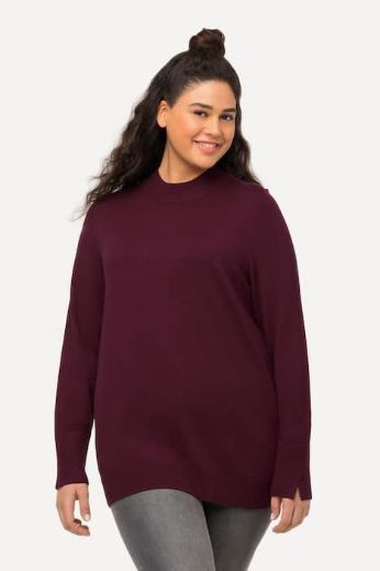 Plus size veliki brojevi Pulover povišenog ovratnika za punije