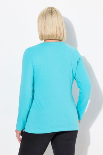 Plus size veliki brojevi Majica dugi rukavi okrugli izrez za punije