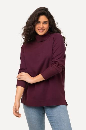 Plus size veliki brojevi Pulover s rol ovratnikom za punije
