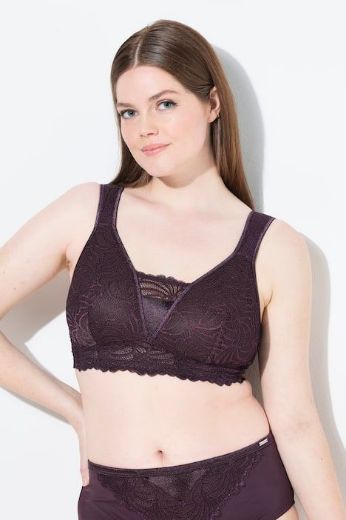 Plus size veliki brojevi Grudnjak sa širim naremenicama s dodatkom čipke za punije