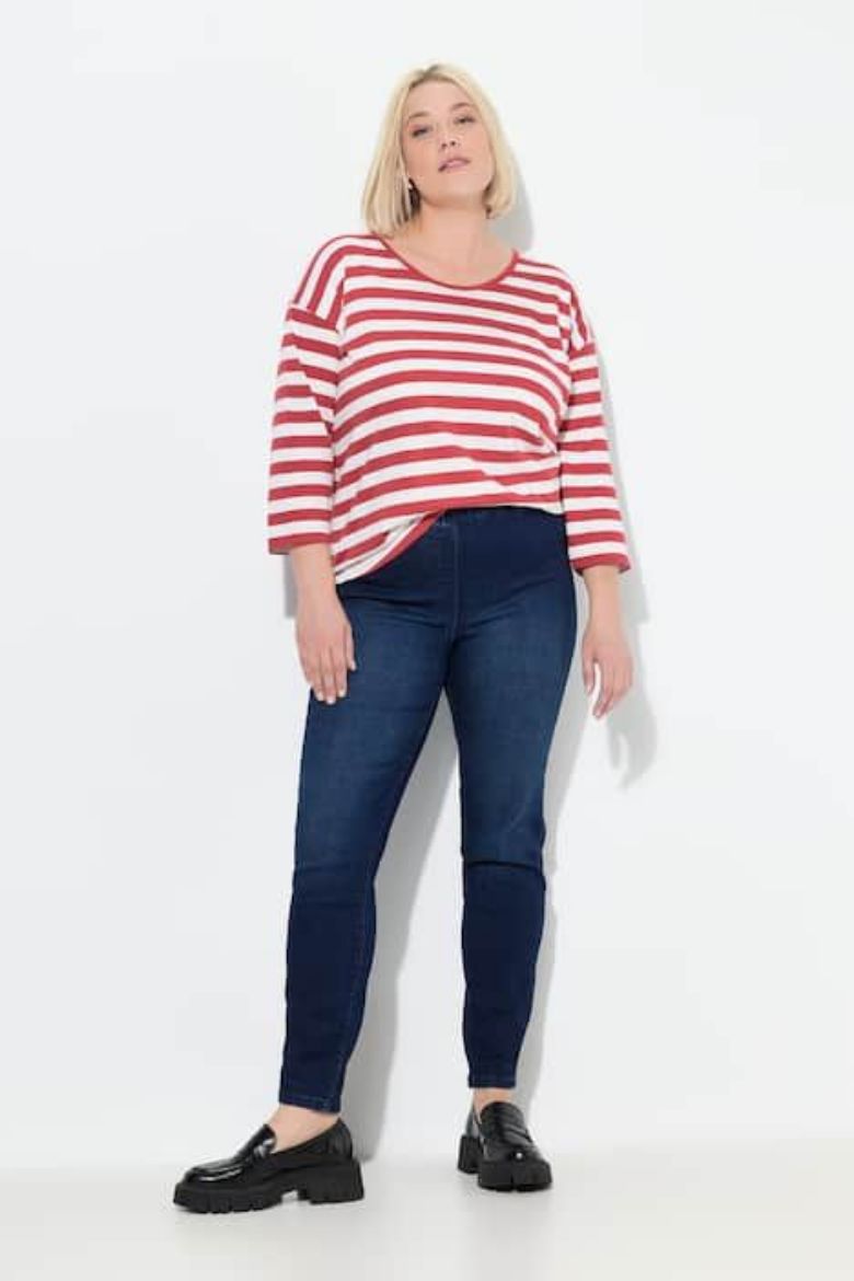 Plus size veliki brojevi Traperice uskih nogavica za punije
