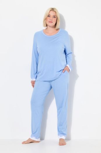 Plus size veliki brojevi Pidžama s dodatkom ukrasne čipke za punije