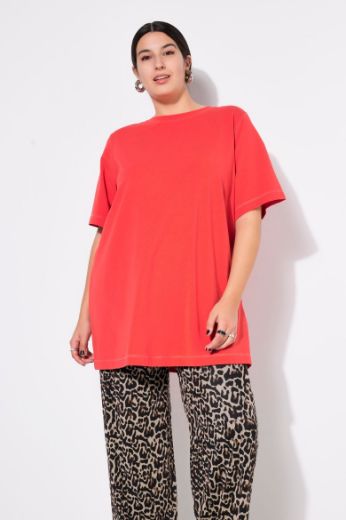 Plus size veliki brojevi Majica dugi model kratkih rukava za punije