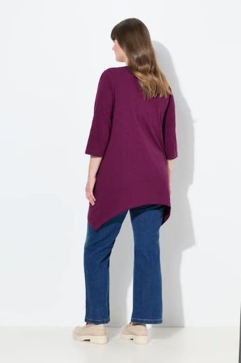 Plus size veliki brojevi Majica 3/4 rukava dužeg kroja za punije