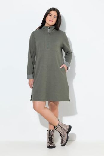Plus size veliki brojevi Haljinai dugih rukava za punije