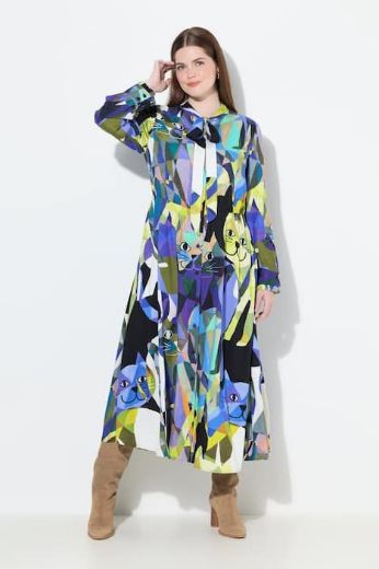 Plus size veliki brojevi Haljina maxi A kroja cvjetnog printa za punije