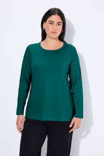 Plus size veliki brojevi Majica dugi rukavi okrugli izrez za punije