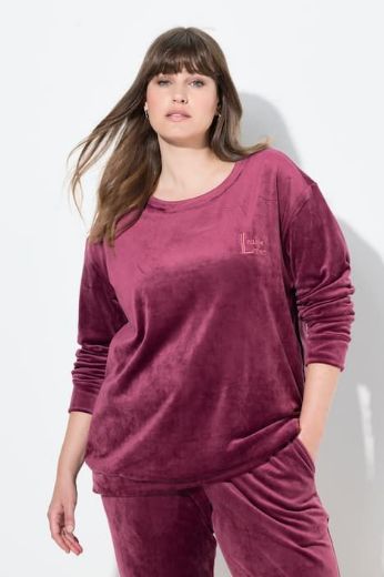 Plus size veliki brojevi Trenirka gornji dio dugih rukava okruglog ovratnika za punije