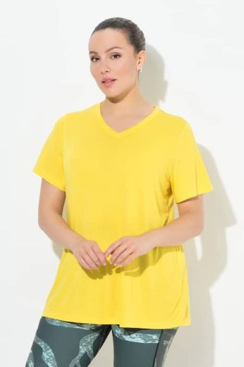 Plus size veliki brojevi Majica funkcionalna V ovratnik za punije